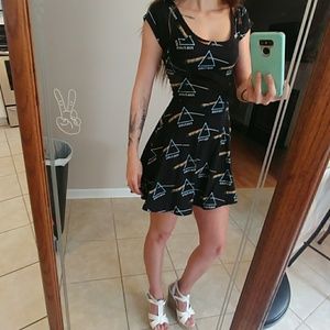 Pink Floyd skater dress